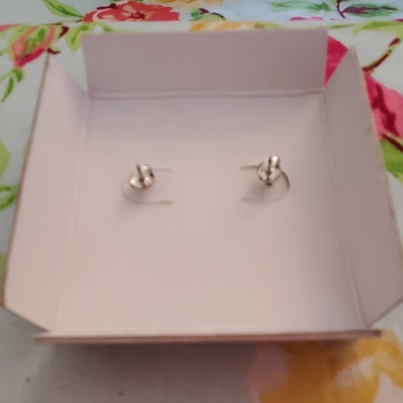 Blue Diamond Earrings - Picture 3 of 8